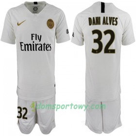 Koszulka Paris Saint-Germain Dani Alves 32 Dziecięcy Wyjazdowe Koszulki Piłkarskie 2018-2019 Krótki Rękaw
